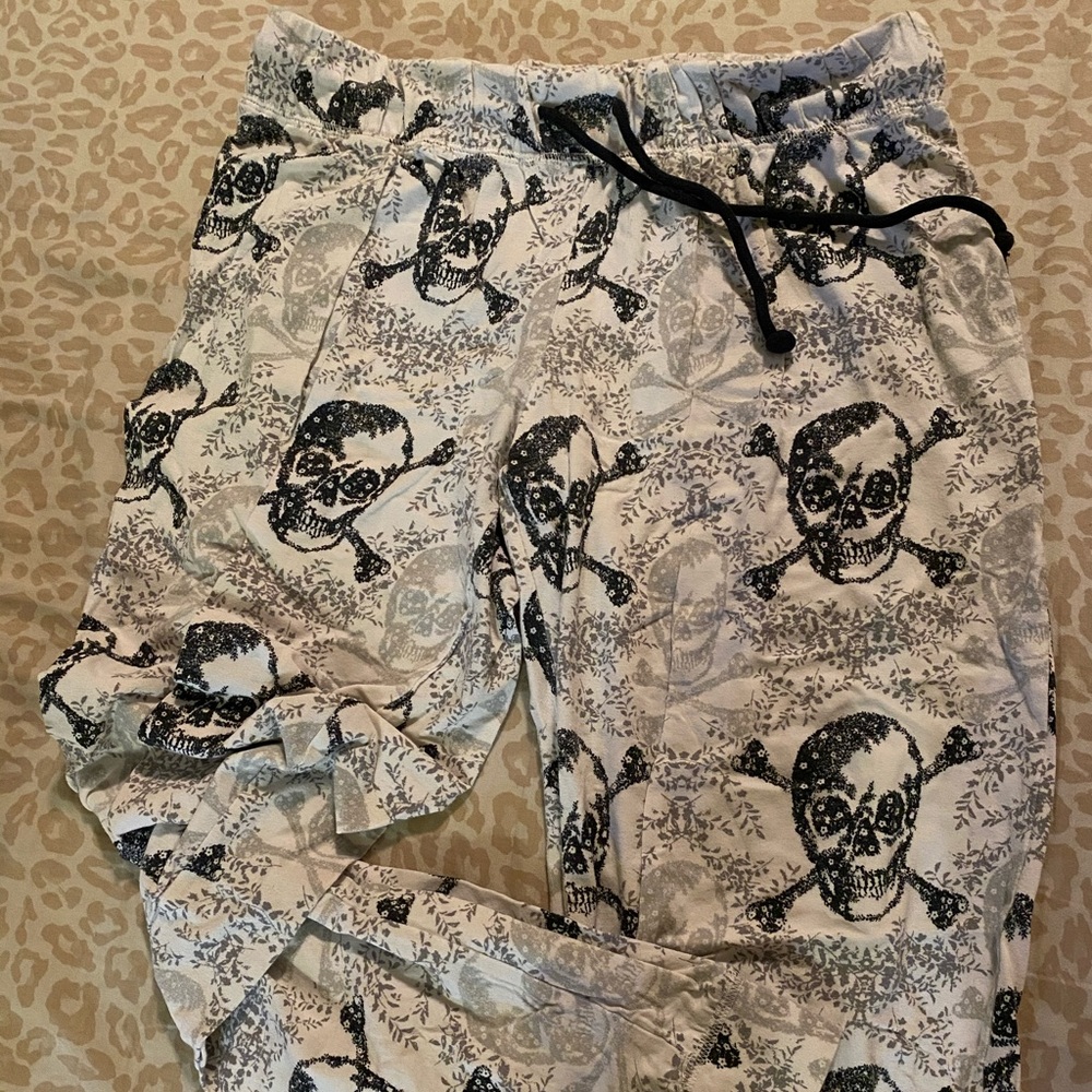 Jasmine and Ginger skull pajama jogger